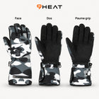 9HEAT Snow 3 - Gants chauffants - Studio face dos paume