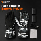 9HEAT Snow 3 - Gants chauffants - Pack complet