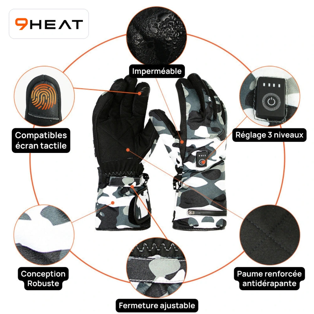 9HEAT Snow 3 - Gants chauffants - visuel 5