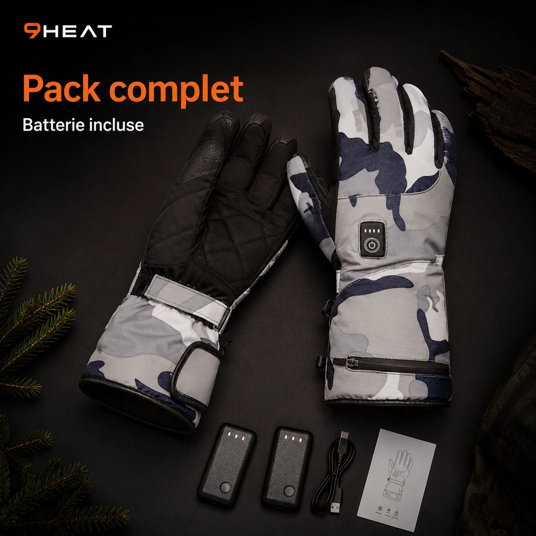 Gants chauffants camouflage - Arctic Camo X5