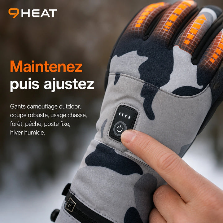 Gants chauffants camouflage - Arctic Camo X5