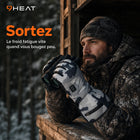 9HEAT Arctic Camo X5 - Gants chauffants camouflage - Sortie