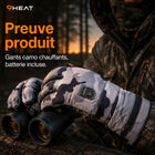 9HEAT Arctic Camo X5 - Gants chauffants camouflage - Preuve produit