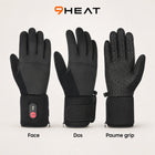 9HEAT Light R - Gants chauffants fins - Studio face dos paume