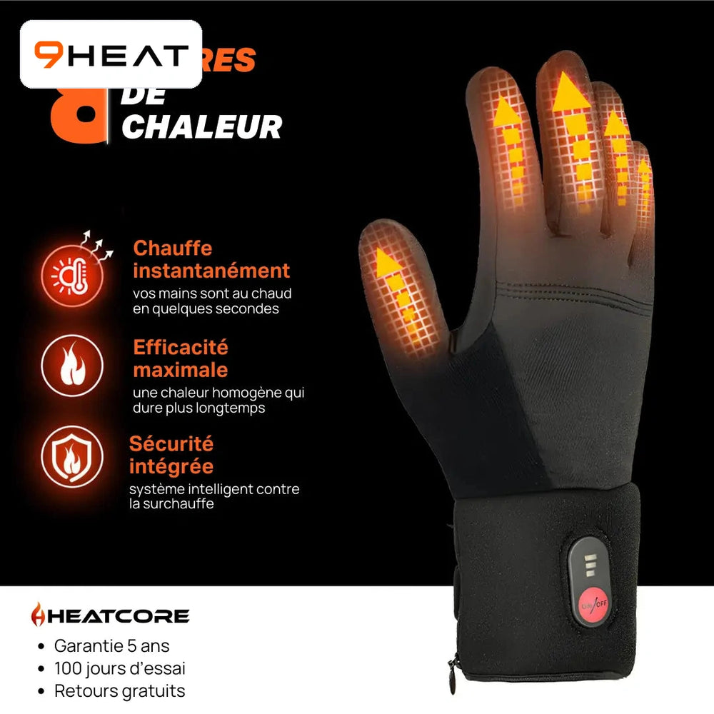 9HEAT Light R - Gants chauffants fins - visuel 3