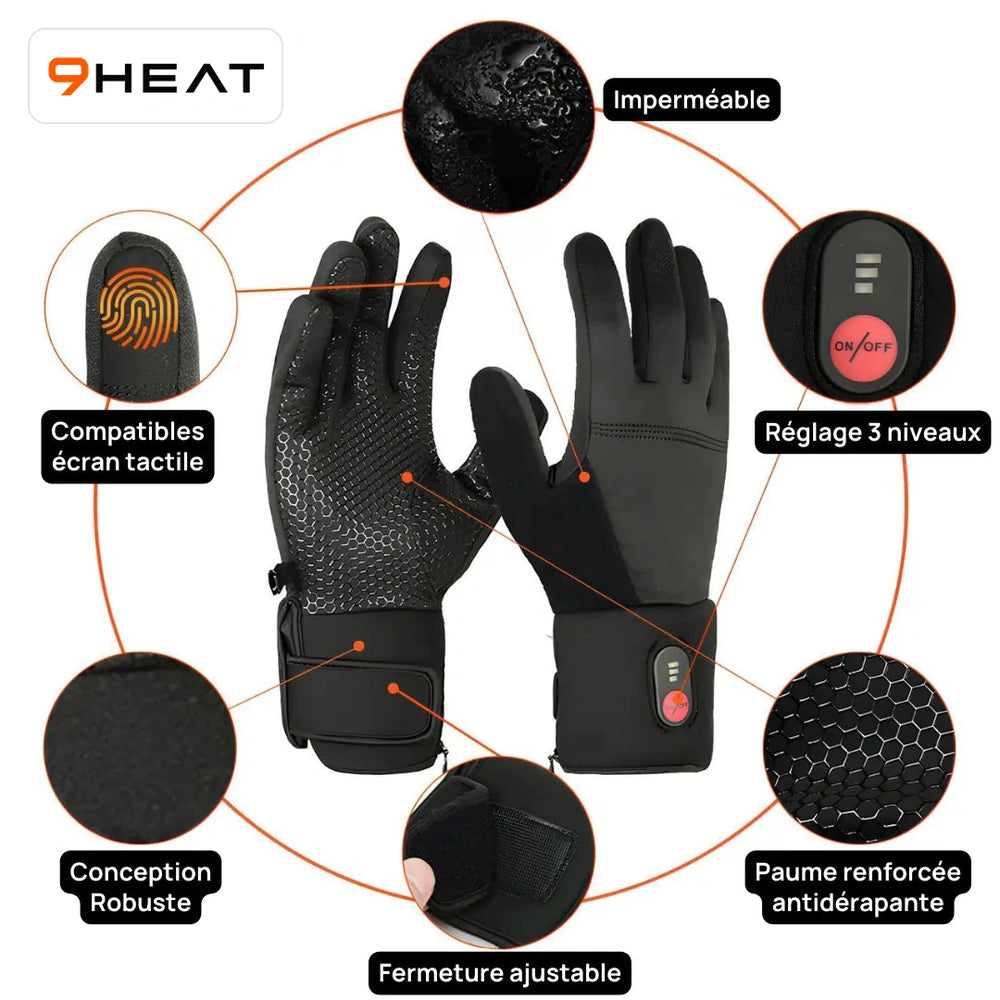 9HEAT Light R - Gants chauffants fins - visuel 5