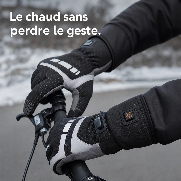 9HEAT Ride U3 - Gants chauffants fins vélo et moto
