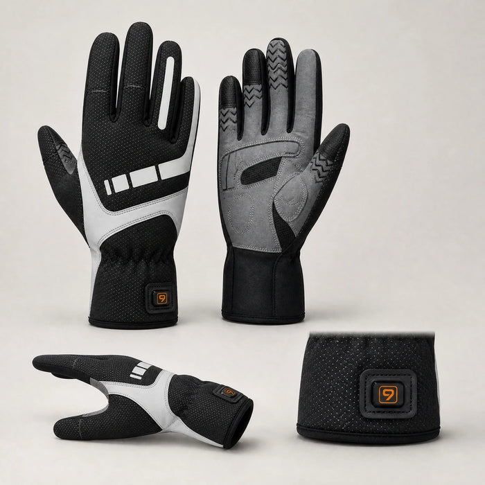9HEAT Ride U3 - Gants chauffants fins vélo et moto