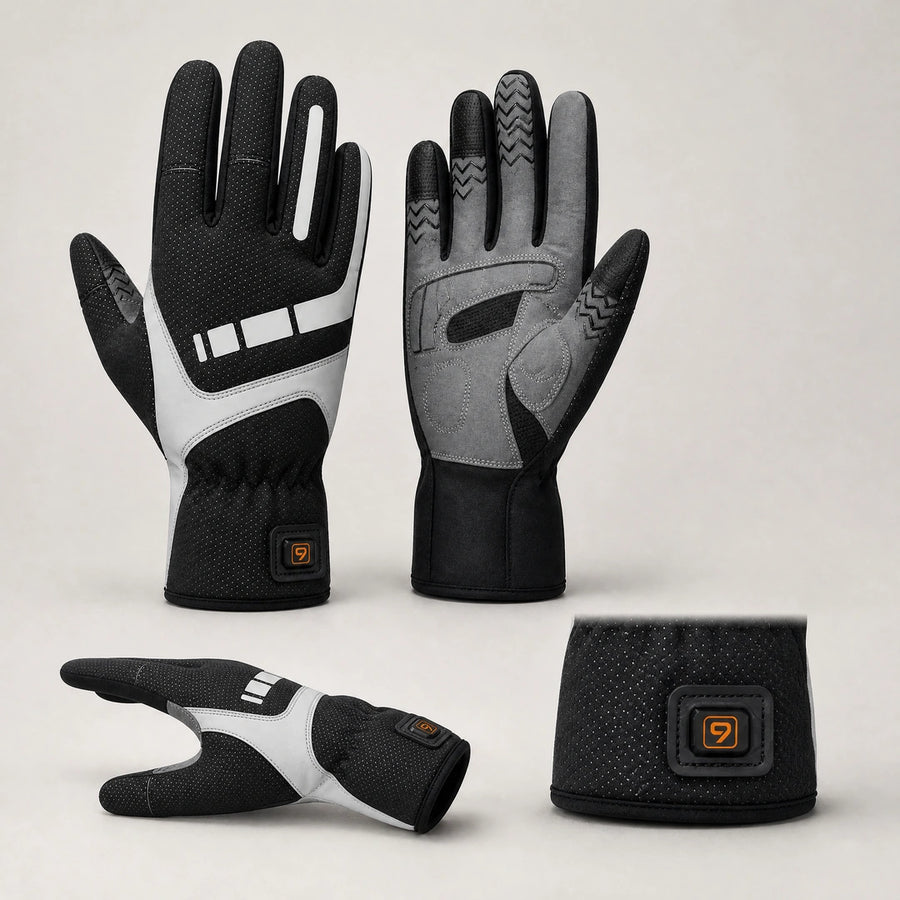 9HEAT Ride U3 - Gants chauffants fins vélo et moto