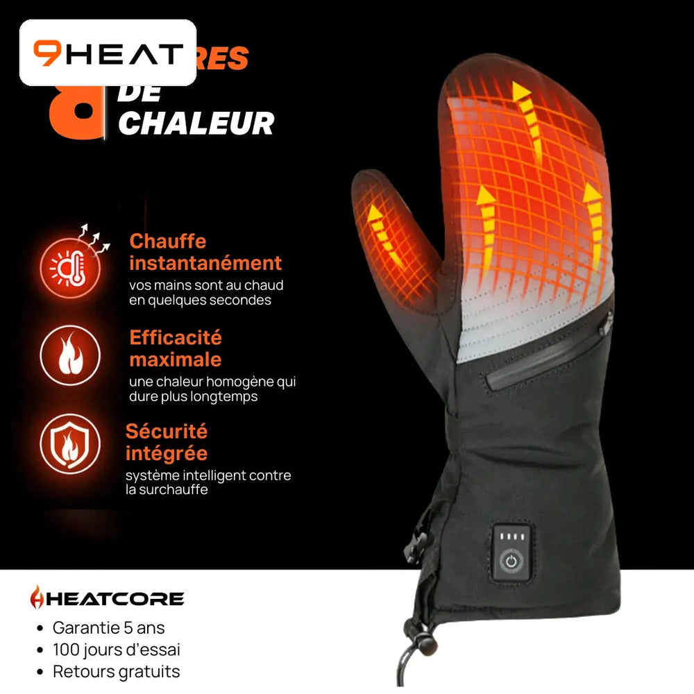 9HEAT Snow M1 - Gants chauffants grand froid - visuel 4