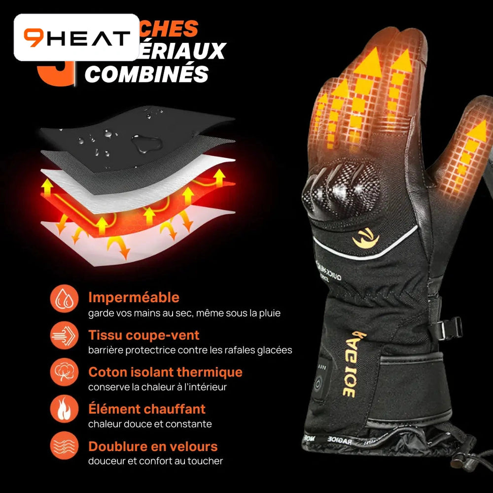 9HEAT Titan 3 - Gants chauffants moto - visuel 3