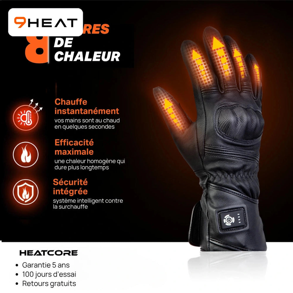 9HEAT Xera 5 - Gants chauffants moto - visuel 2
