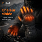 9HEAT Xera 5 - Gants chauffants moto - Zones chauffantes