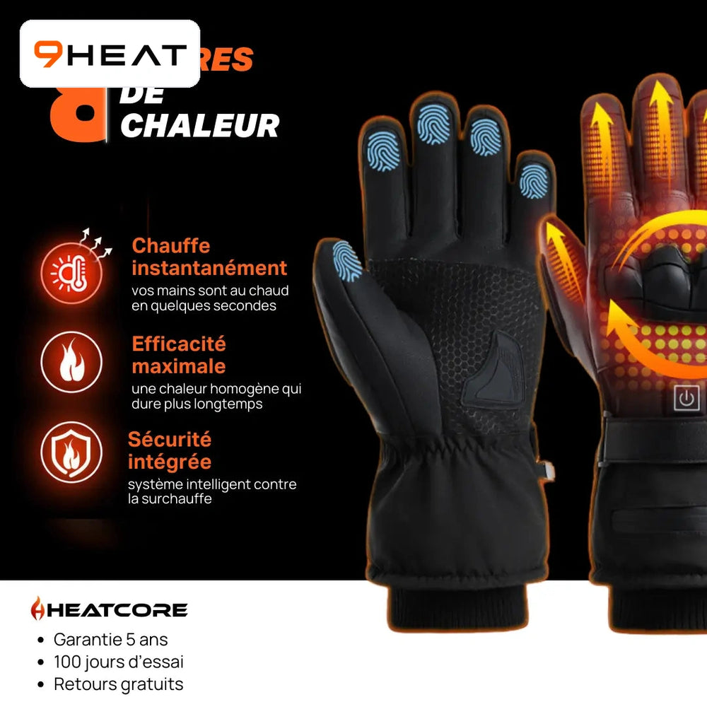9HEAT Xera R8 - Gants chauffants moto - visuel 5