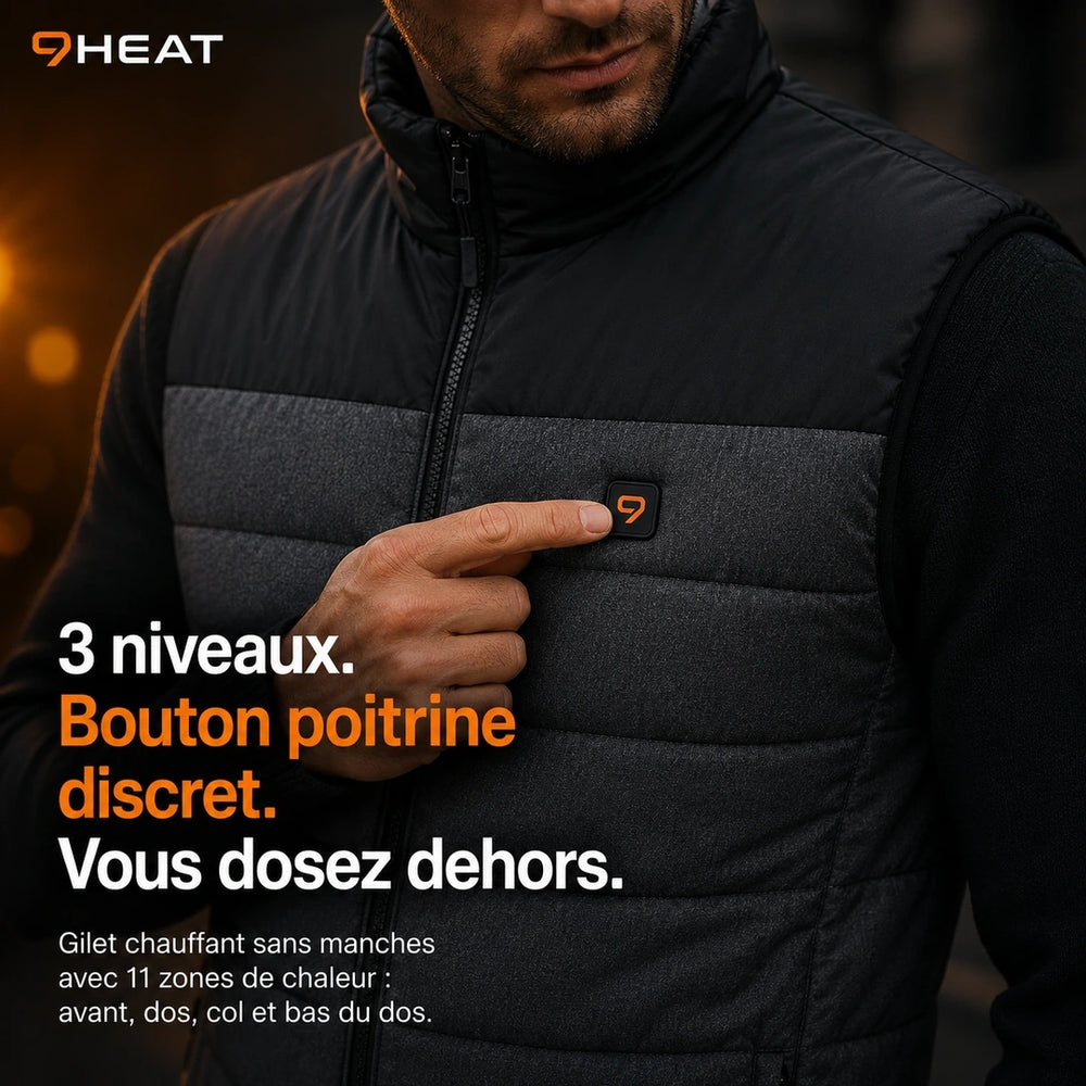 9HEAT Alto 11 - bouton poitrine discret