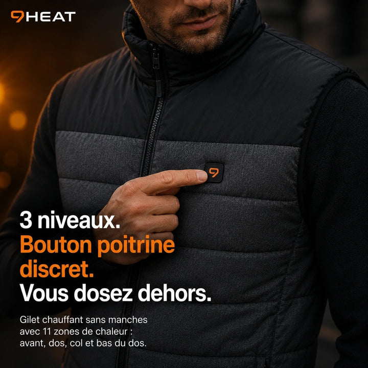Gilet chauffant 11 zones unisexe - Alto 11