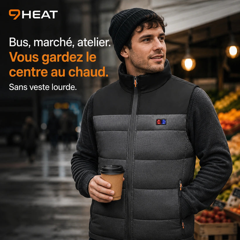 9HEAT Core 11 - Gilet chauffant 11 zones Unisexe