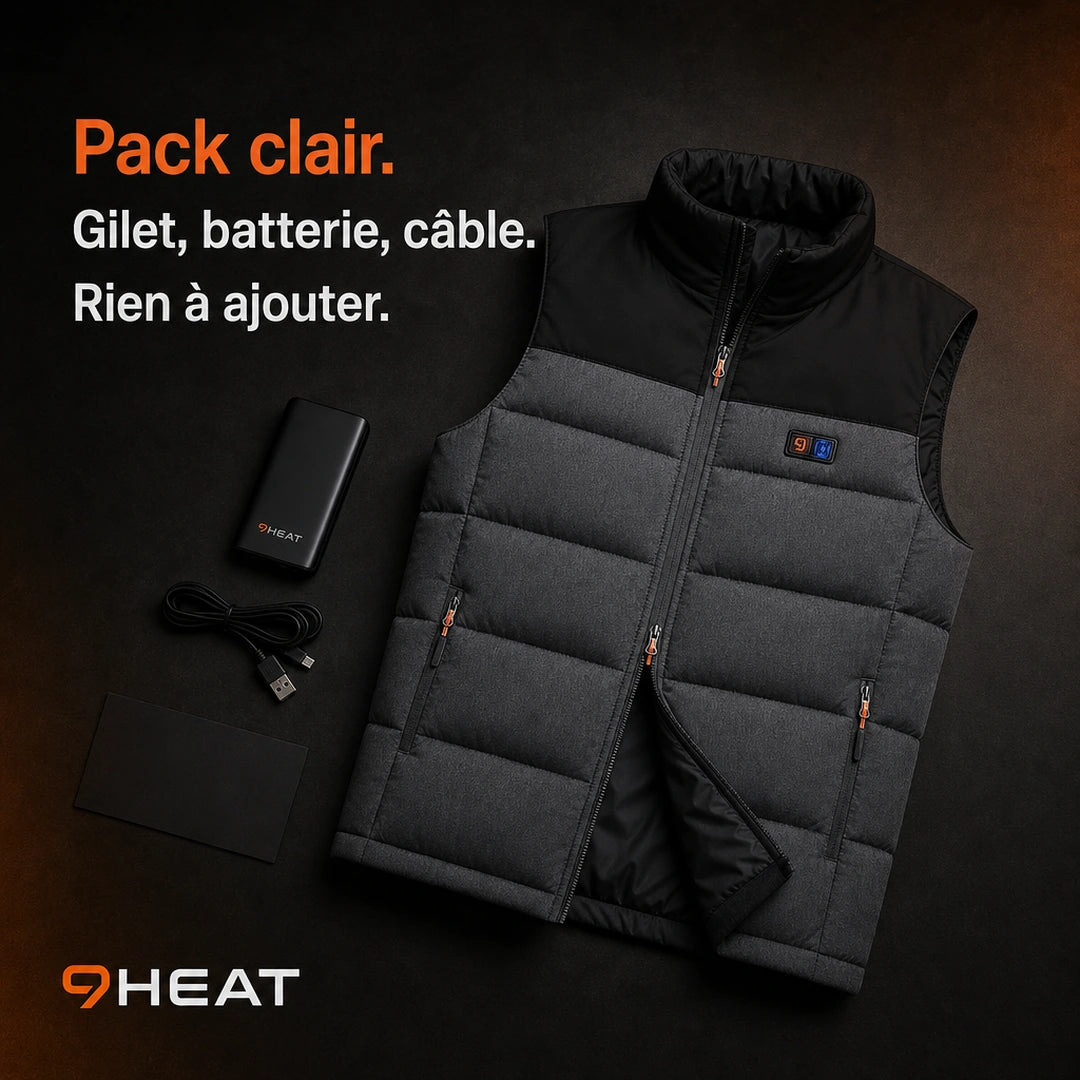 9HEAT Core 11 - Gilet chauffant 11 zones Unisexe