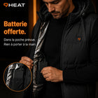 9HEAT Nova V7 - Gilet chauffant à capuche Unisexe - Batterie et poche