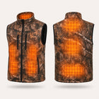 9HEAT Camo K3 - Gilet chauffant sans manches - zones chauffantes avant et dos fond clair