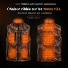 9HEAT Forest C8 - Gilet chauffant sans manches - zones chauffantes avant et dos