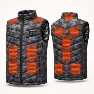 9HEAT Shadow D13 - Gilet chauffant camouflage double réglage