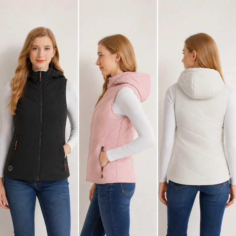 9HEAT Aurore 11 - Gilet chauffant à capuche Femme