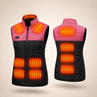9HEAT Duo 17 - Gilet chauffant double réglage Unisexe - Produit face dos zones chauffantes