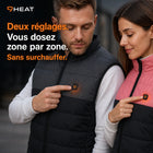 9HEAT Duo 17 - Gilet chauffant double réglage Unisexe - Contrôle chauffe