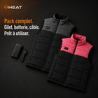 9HEAT Duo 17 - Gilet chauffant double réglage Unisexe - Pack complet