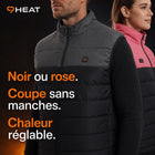 9HEAT Duo 17 - Gilet chauffant double réglage Unisexe - Détail matière