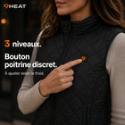 9HEAT Aura 21 - Gilet chauffant Femme - Contrôle chauffe