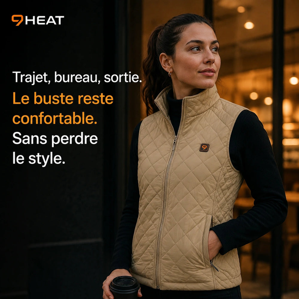 9HEAT Aura 21 - Gilet chauffant Femme - Usage réel