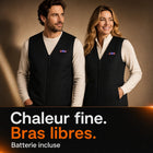 9HEAT Thermo V8 - Gilet chauffant fin Unisexe - Hero bras libres