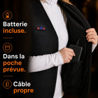 9HEAT Thermo V8 - Gilet chauffant fin Unisexe - Batterie dans la poche