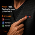 9HEAT Thermo V8 - Gilet chauffant fin Unisexe - Contrôle avant/dos