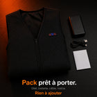 9HEAT Thermo V8 - Gilet chauffant fin Unisexe - Pack complet