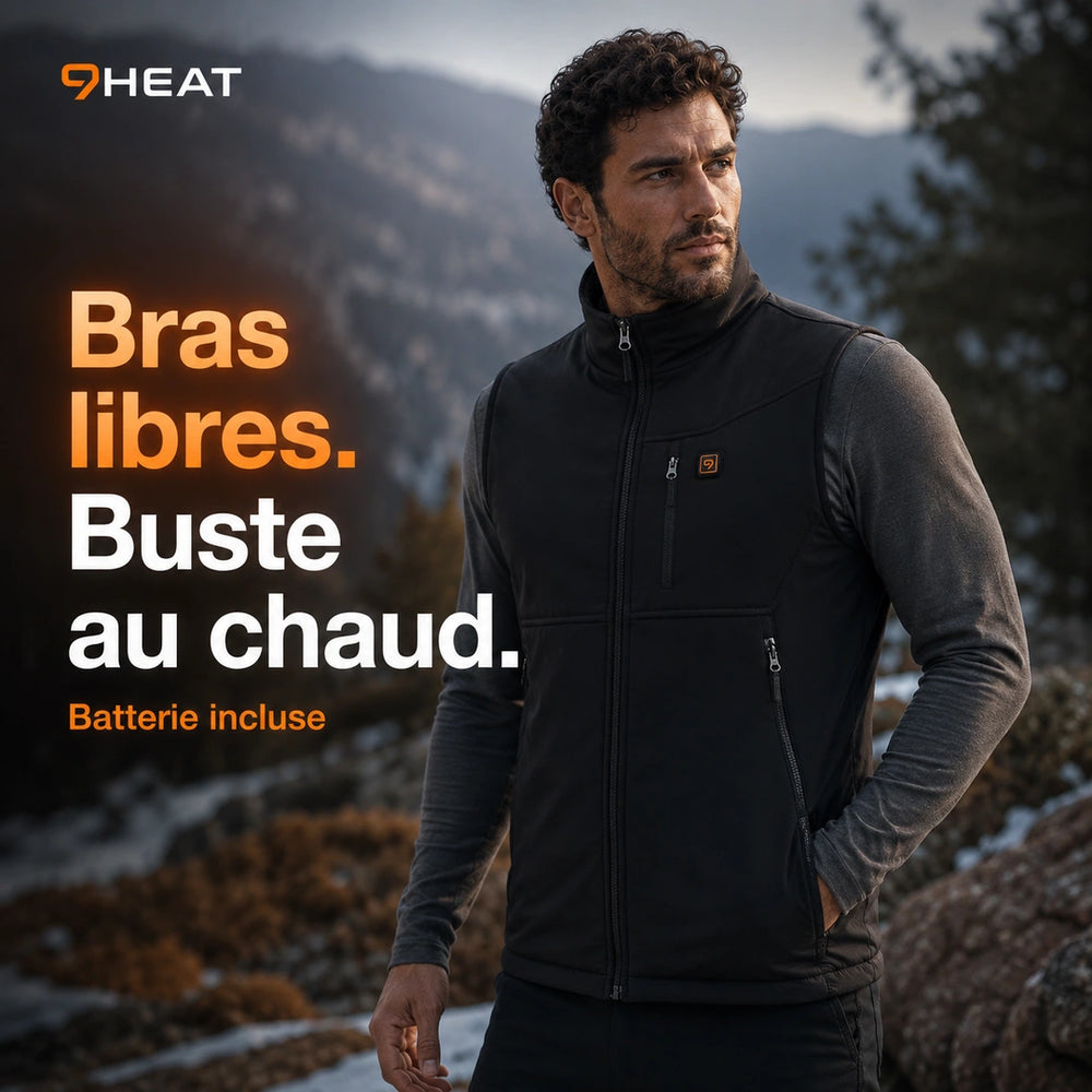 9HEAT Trail V6 - Gilet chauffant outdoor Unisexe - Hero bras libres