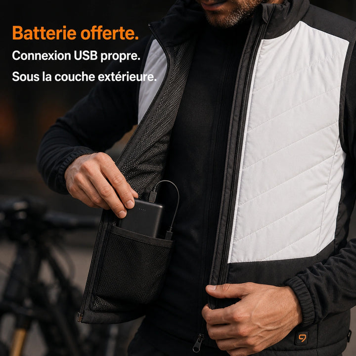9HEAT Aero R5 - Gilet chauffant sport Homme