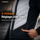 9HEAT Aero R5 - Gilet chauffant sport Homme - Contrôle chauffe
