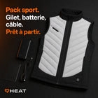 9HEAT Aero R5 - Gilet chauffant sport Homme - Pack complet