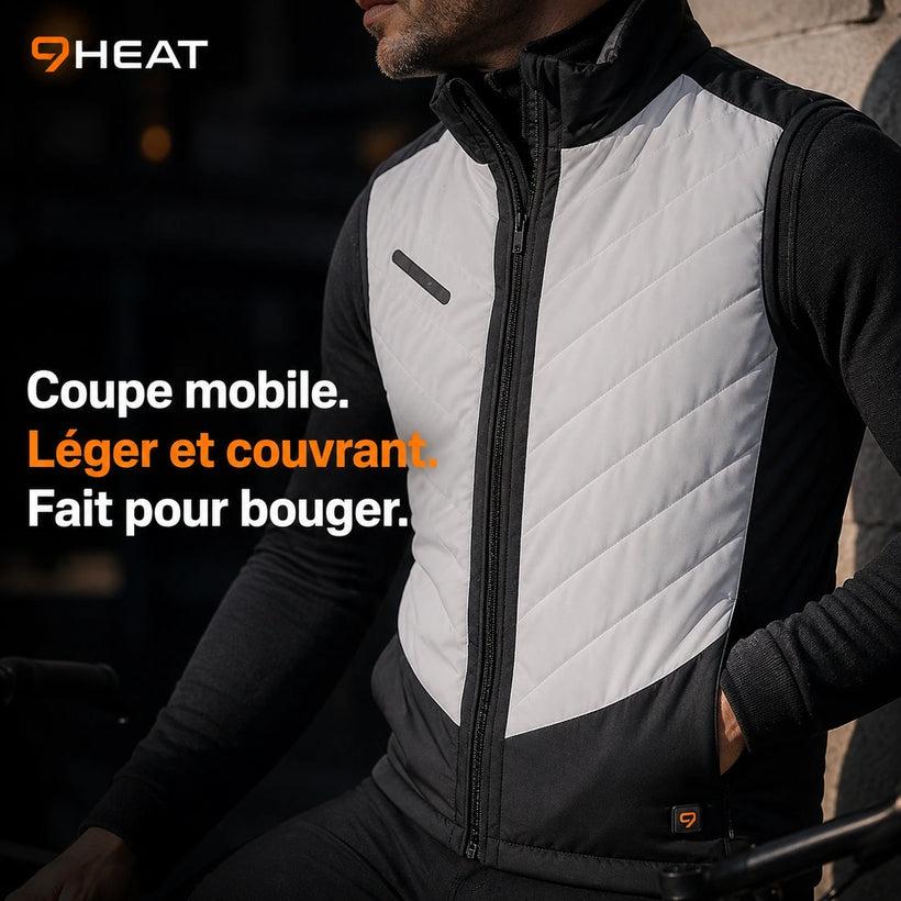 9HEAT Aero R5 - Gilet chauffant sport Homme