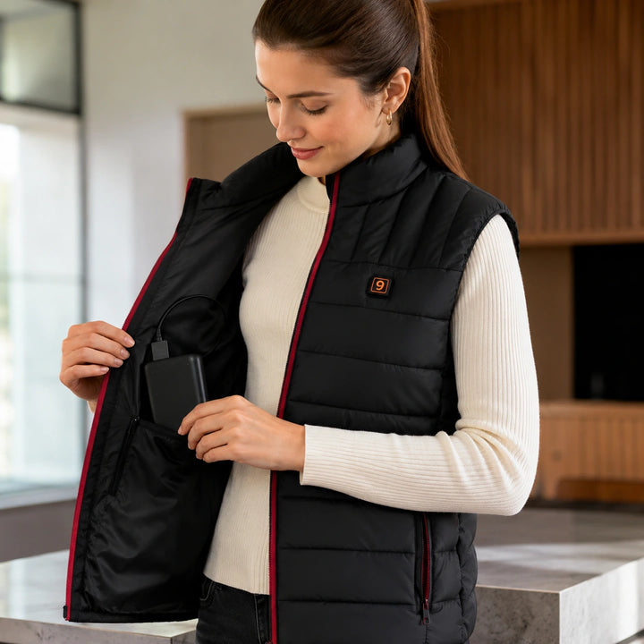 9HEAT Allure 9 - Gilet matelassé chauffant Femme