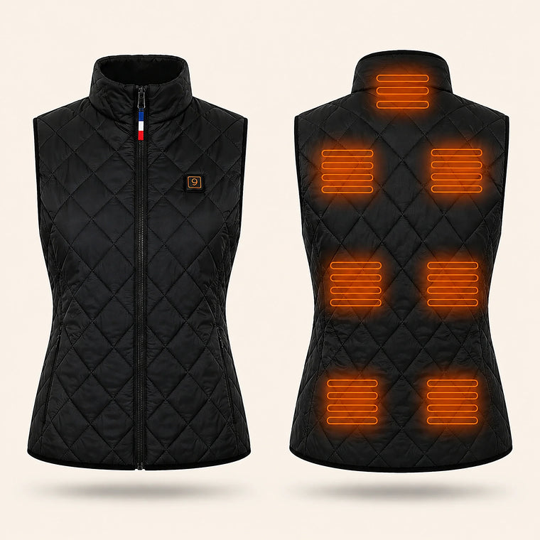 9HEAT Silhouette 9 - Gilet matelassé chauffant Femme