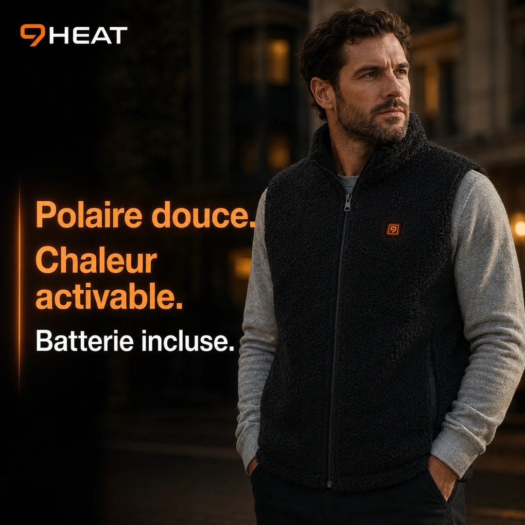 9HEAT Boreal 8 - Gilet polaire chauffant Unisexe