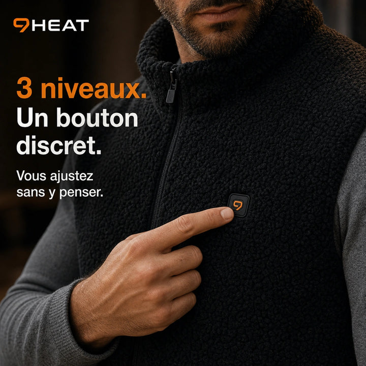 9HEAT Boreal 8 - Gilet polaire chauffant Unisexe