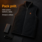 9HEAT Polar 8 - Gilet polaire chauffant Unisexe - Pack complet