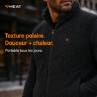 9HEAT Polar 8 - Gilet polaire chauffant Unisexe - Détail matière