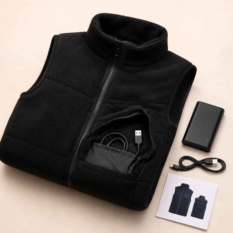 9HEAT Sherpa 9 - Gilet polaire chauffant unisexe