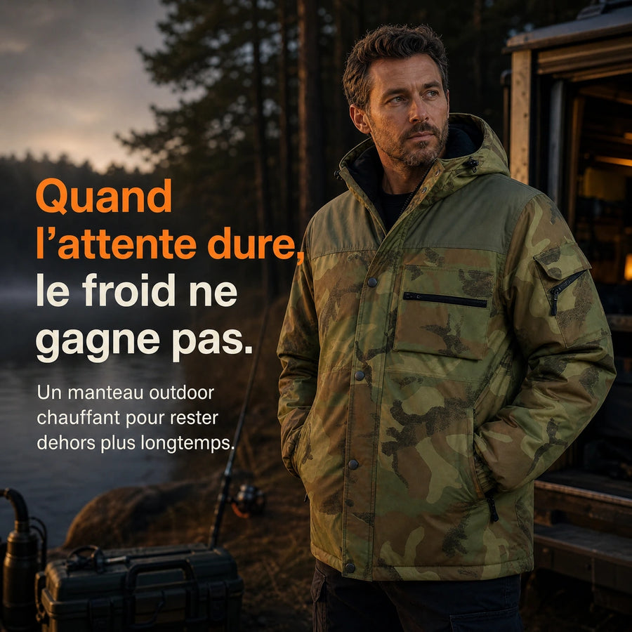 9HEAT Storm 4 - Manteau chauffant Homme Camouflage